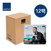 아베나 남성용 포뮬러원 라이트패드 성인기저귀, 원, 15매입, 12팩