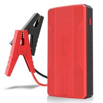 자동차 점프스타터 배터리 밧데리 충전기 점프 방전 20000mah 전원 은행 스테이션 휴대용 부스터 자동 시작 장치 가솔린 디젤 비상 부스터, 빨간색
