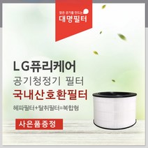 [대명필터] 국내산 LG AS190DWFA필터 엘지퓨리케어360, 상세 설명 참조