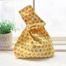 코코드림 더패턴 면 매듭 손목가방 미니 파우치백