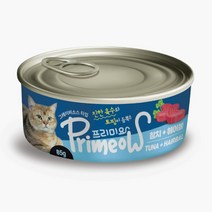 프리미요 고양이 습식 캔 85g, 72개, 참치 + 헤어볼