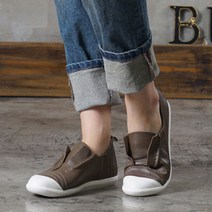 양접이 핀턱 가죽 슬립온 40대미시옷 스니커즈