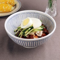 다온아토 시원한 면요리와 어울리는 감성 도자기 면기, 1p, 19_블루 레인 면기