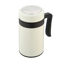 보온보냉 손잡이 텀블러 450ml 화이트, 없음