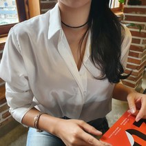 플라워즈온유 퓨어 유리비즈 진주 초커목걸이 네크리스 핸드메이드 초커 목걸이