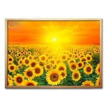 해바라기 그림 개업선물 집들이선물 인테리어 소품 돈들어오는그림, 01.유광_돈벼락해바라기, [73x52.9cm]