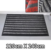 엘레베이터앞 대형 카페트 120X240 미끄럼방지 매트 바닥매트 논슬립 발판, 레드