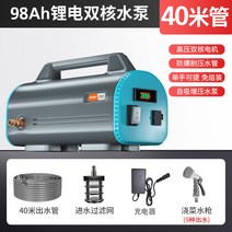농업용 수중 펌프 양수기 충전식 물 급수 기계 가정용 원예 농약 살포, 98AH리튬전기이중핵펌프-40미터