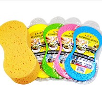 세차타올 워시미트 자동차 스폰지 세차용품 세차스폰지 거품세차 압축스폰지 소형 대형 오토바이 타원형 세차스폰지 3개입, 대형(23x11x7cm) 3개입