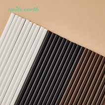 생분해 빨대 21cm 2000개 벌크포장 PLA 친환경 옥수수, 블랙, 7x210mm