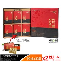 천년정성 산삼배양근 진액 엑기스 산삼 한아름 한뿌리분량 홍삼농축액 산삼액 효도선물, 60포, 70ml