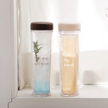 워터보이 국내 주문제작 이중 베이직 보틀 300ml, 블랙