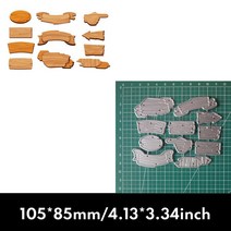 원목도마 우드 대나무 도마 플레이팅도마 11pcs 레트로 나무 간판 공예 종이 죽을 잘라 Diy 수제 금형 스크랩북 카드 만들기 스텐실 새로운 엠보싱 다이 2022, [01] 1090