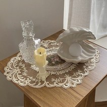 일호장신구 자수 레이스 테이블 매트, 빈티지레이스