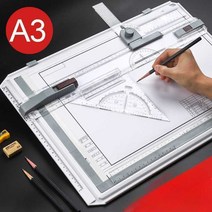 제도판 설계 A3 제도용품 건축사시험준비물 제도기, A3 전문드로잉보드+백패키지(도구세트20)
