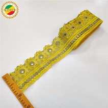 인도원단 수놓은 레이스 패브릭 DIY 바느질 의류 트림 액세서리 인도 여성 공예품에 대한 리본, 18 as picture
