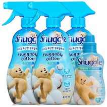 스너글 섬유탈취제 470ML 3개+증정 섬유향수 룸스프레이 방향제 11203485, AA4 허거블+블루밍+시트러스+