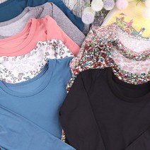 오브 아동공용 스판 피치기모내의 아동내복 상하세트 실내복세트