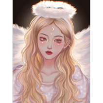 우드 직소퍼즐 복고 웨딩 드레스 입은 신부 러브 웨딩드레스 걸 일러스트 사랑 담아 있는 결혼선물 성인 장난감 인테리어소품 300 500 1000피스, 예븐 신부12