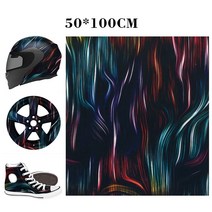 수전사필름 자동차 카본 랩핑 수전사필름 자동차 카본 PVA 하이드로 디핑 하이드로그래픽 트림 휠 헬멧 장식 물 전달 하이드로디핑 필름 50x100cm 1pc, 1개