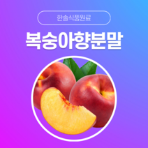 [한솔식품원료] 복숭아향분말 (Peach flavor powder) (분말 Type) [50g/100g/1kg/5kg/10kg], 5kg, 1개