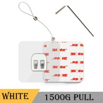자동 문닫힘 장치 800g-1500g 펀치 없음 소프트 닫힘 문 닫힘 장치 슬라이딩 도어 유리 문 장력 닫힘 장치, white1500g