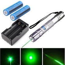 레이저포인터 Hight 강력한 빨간색 녹색 10000m 5mw 018 시력 초점 조정 가능, 없음, 없음, Green laser set