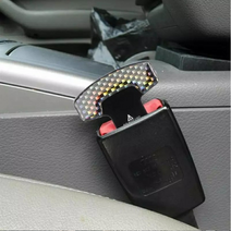 모든모델 자동차 안전벨트 클립 블랙 심플 실리콘타입 탄소섬유, 상세페이지 참조, 심플타입