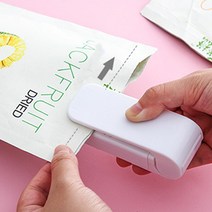 ecolucky 가정용 비닐봉합기 핸드실링 비닐밀폐기 접착기 리빙아이디어 실링기, 비닐 봉합기 화이트