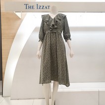 더아이잗 부천점 러플 카라 플로럴 원피스 (IK5N0OP86_970)