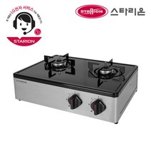 스타리온 SG-G231BFHJP 2구 가스레인지 실버 LNG/LPG LG서비스 EG, LNG용