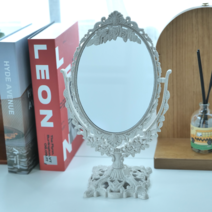 이레 프렌치 쉐비스타일 엔틱 탁상 거울