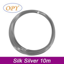 3d프린트필라멘트 실크 Pla 필라멘트 골드 실버 브론즈 구리 3D 프린터 1.75Mm 1Kg 100g 10m 재질 릴 롤 플라스틱, [02] Silk Silver 10m