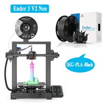 3D프린터-Creality Ender- V2 Neo D 프린터 CR-Touch 자동 레벨링 안정적인 2 비트 메인 보드 풀 메탈 압출, 02 add PLA Black