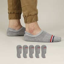 카리클링 [국내산 5개 세트] 남성 여성 두꺼운 쿠션 프랑스 힐커버 스포츠 페이크삭스 덧신 발목 양말