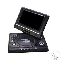 DVD플레이어 ODD 휴대용 외장 연결 DVD 플레이어 7 8 인치 데스크 HD 디지털 TV CD 디스크 270 도 회전 화, 04 blackAU Plug