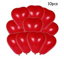 발렌타인데이 러브 하트 모양 라텍스 풍선 장미 곰 선물 장식 웨딩 약혼 신부 핑크 가방, heart red
