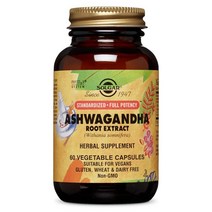 솔가 아쉬와간다 루트 추출물 베지터블 캡슐 글루텐 프리 무설탕 비건, 60개입, 1개