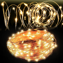 엔트모 방수 건전지타입 포장마차조명 와이어전구 띠조명 LED로프 LED100개 10미터길이