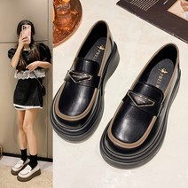 DIIYIV 여성 통굽 로퍼 여자 패션 로퍼 5CM 8885 P40