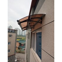 캐노픽스 650x7000 DIY 캐노피 테라스 정문 렉산 처마 비가림 현관 차양 비막이, 그린, 직결피스, 검정, 1개
