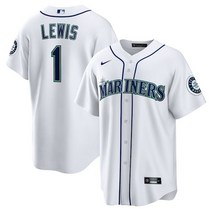 [해외] 나이키 저지 유니폼 MLB 카일 루이스 시애틀 매리너스 플레이어 네임 저지 화이트 792487