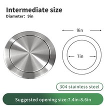 주방 악세사리 쓰레기통 뚜껑 액세서리 수조 장식 커버 임베디드 스테인레스 스틸 스윙 대합 조개 껍질 홈, 한개옵션1, 07 304 INTERMEDIATE