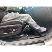 카시트발판 차박 레그 발패드 지지대 보조 뒷자리, 회색(수납 가방 포함)