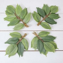 느티나무 나뭇잎 잎사귀 24개 1봉지 인조 마운틴잎 조화잎 낱개 인테리어조화, 상세 설명 참조