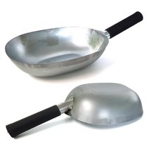 덕진 스텐바가지 타원 (숯바가지 사료 가축 여물 비료 농장 고무손잡이), ba.0748