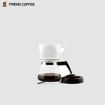 도자기 드리퍼 핸드 드립 세트 화이트 2인용 커피 드립퍼 추출기 캠핑 드롭 용품 서버 셋