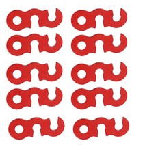 캠핑웨건 캠핑수레 접이식 대형 카트 조정 가능한 캠핑 텐트 로프 버클 S 유형 야외 윈드 텐셔너 고정 키트, 01 Red