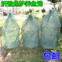 살림망 접이식 기르기 통발 새우 미꾸라지 엘로 드렁허리 꽃게 뒤집게 메쉬 박스 새장에 매달기 x2개 2040084357, 극 두꺼운 블랙 권 직경 58 하이