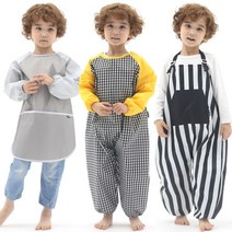 Plie 북유럽 미술가운 / 전신미술가운 / 지퍼백증정, 06.체크그린